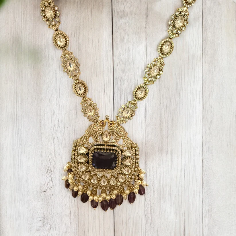 Antique Gold Kundan Choker Necklace Set with Earrings & Maang Tikka ? Bridal Indian Jewelry - Image 6