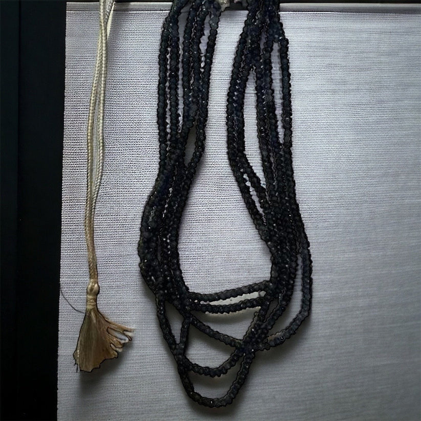 Sapphire Blue, Navy Blue Mala, Traditional jewelry, great for all Occasions - Semi Precious beads, Rajasthani jewelry - Image 3